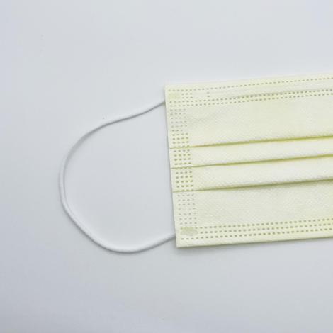 (SX-0017) 三層防護口罩 (粉黃色/非獨立包裝) 20片  買一送一