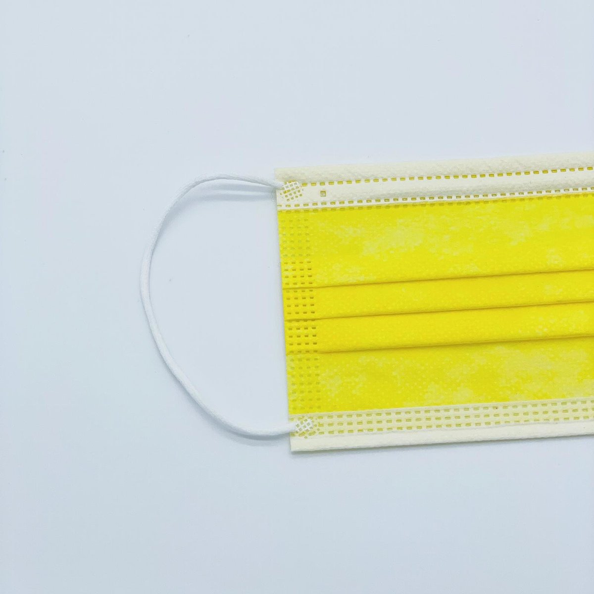 (SX-0018) 【5包】(7片)> 三層防護口罩 (黃色) 7片
