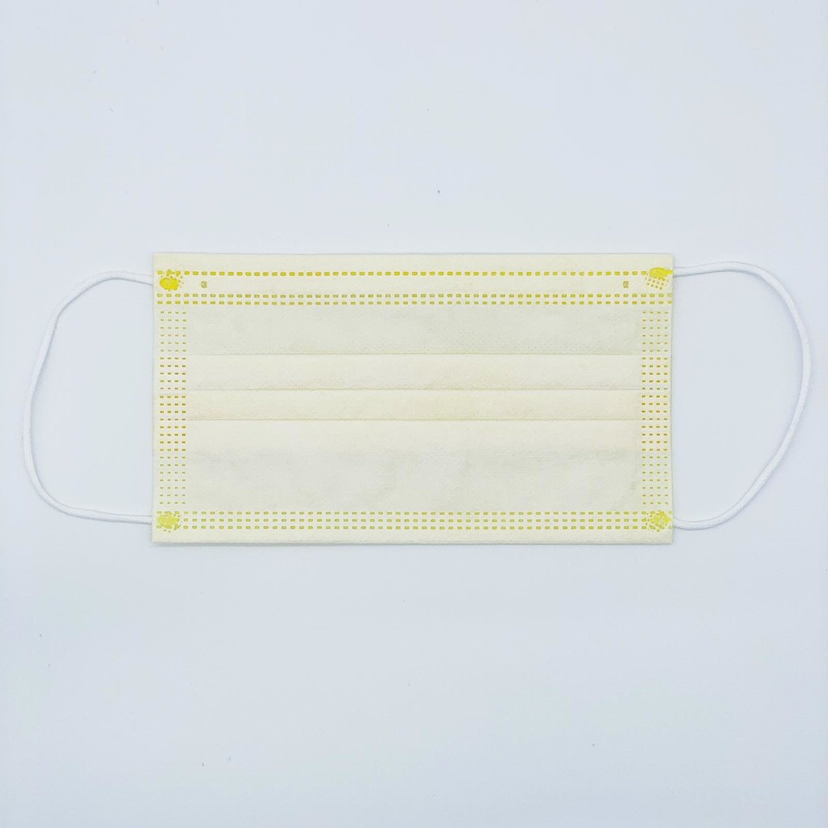 (SX-0018) 【5包】(7片)> 三層防護口罩 (黃色) 7片