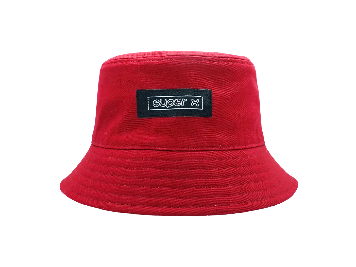 粉紅色/暗紅色雙面漁夫帽