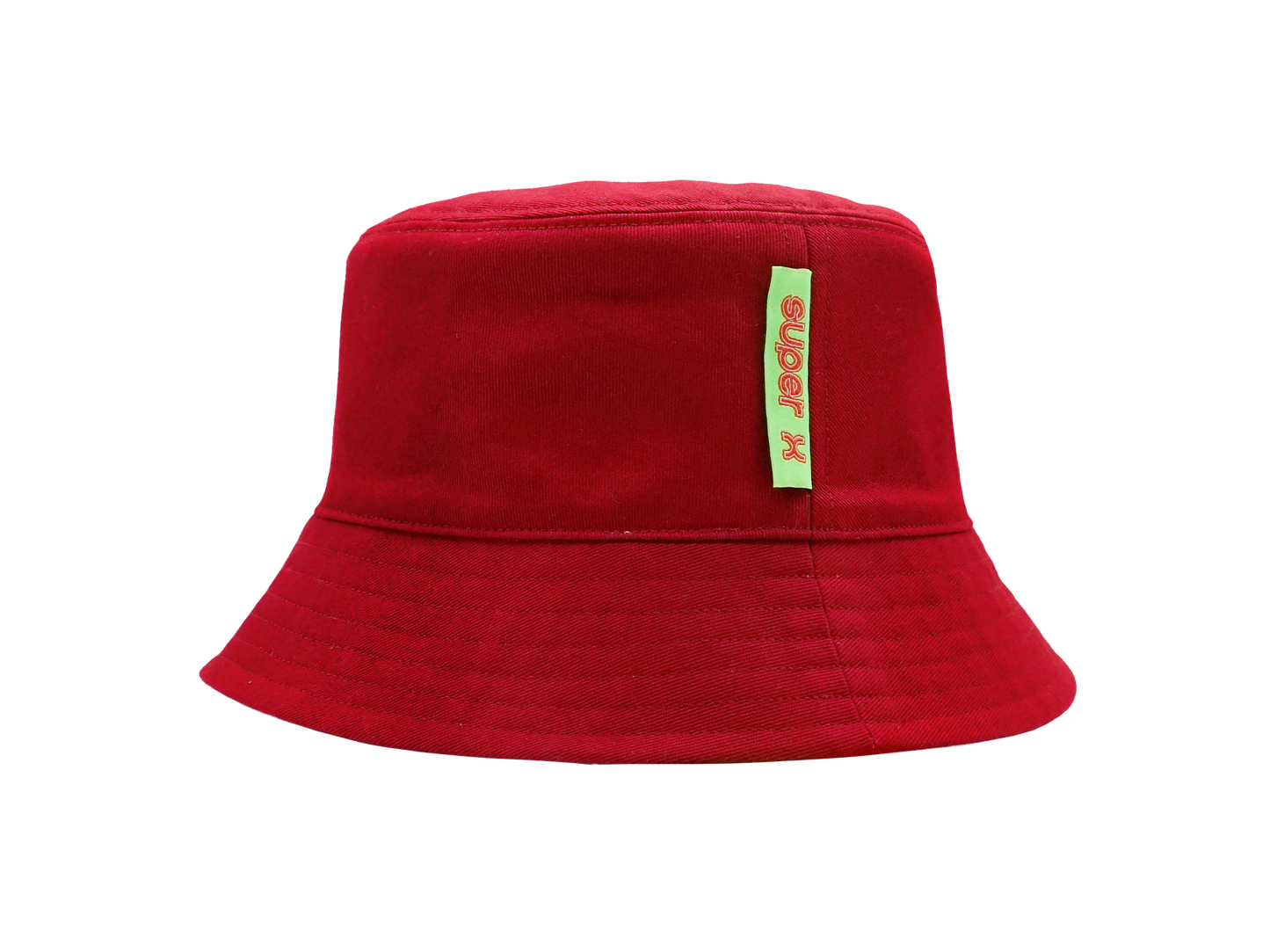 粉紅色/暗紅色雙面漁夫帽