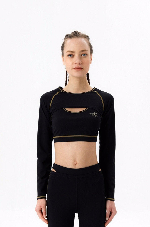 LIMITED EDITION 2 IN 1 LONG SLEEVE SPORT BRA - SUPER X