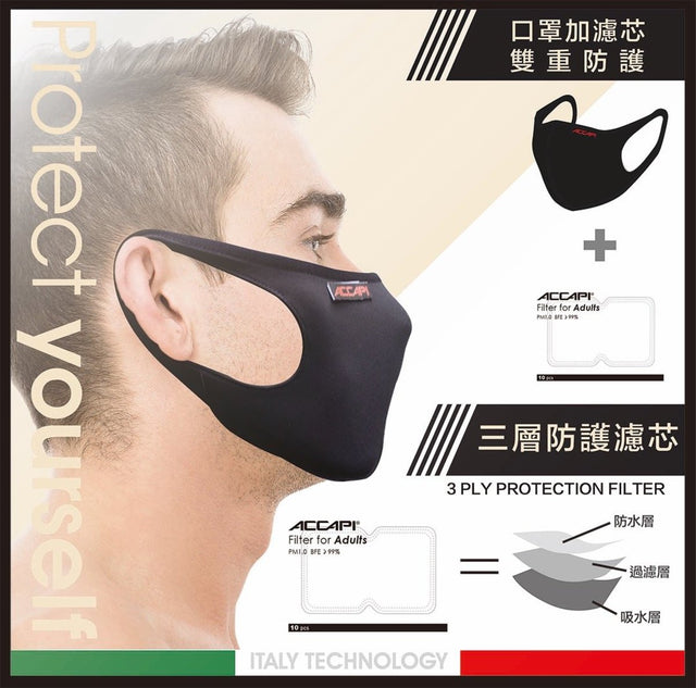 NN390 ACCAPI 遠紅外線能量口罩 2-PLY