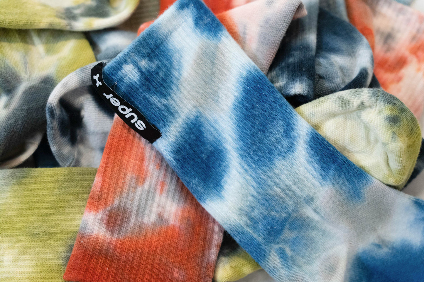 Tie-dye socks