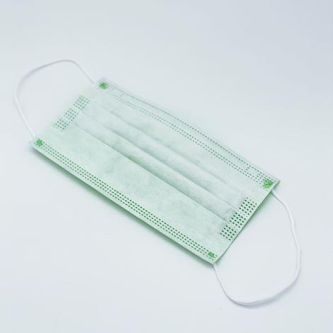 (SX-0009) 【5包】(7片)> 三層防護口罩 (草綠色) 7片