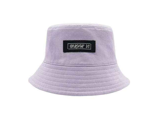 紫色/米色雙面漁夫帽