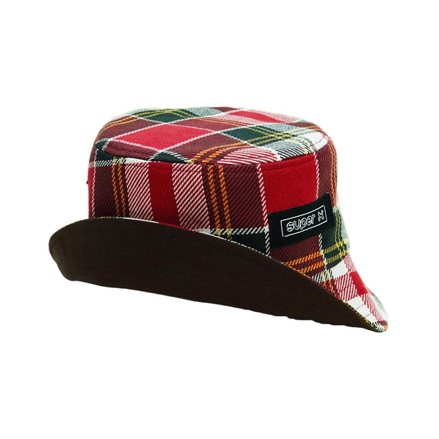 Red Plaid Reversible Bucket Hat