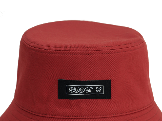 Brick Red Reversible Bucket Hat