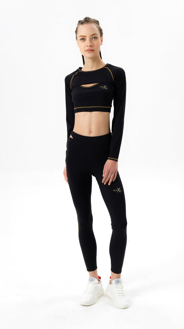 LIMITED EDITION 2 IN 1 LONG SLEEVE SPORT BRA - SUPER X