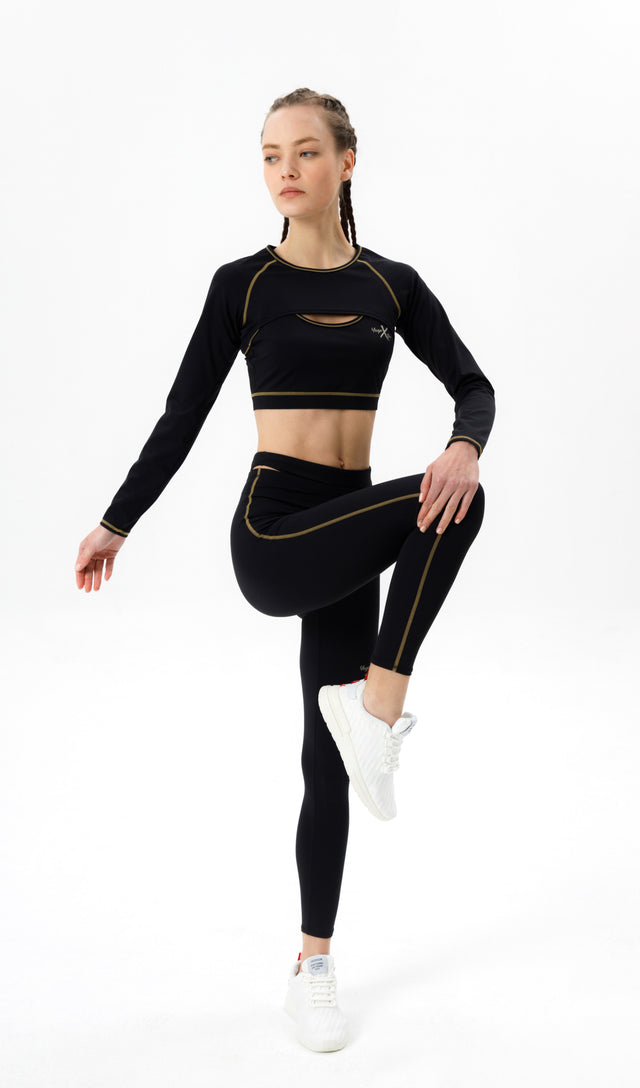 Cutout Balance Sports Yoga Leggings – SUPER X