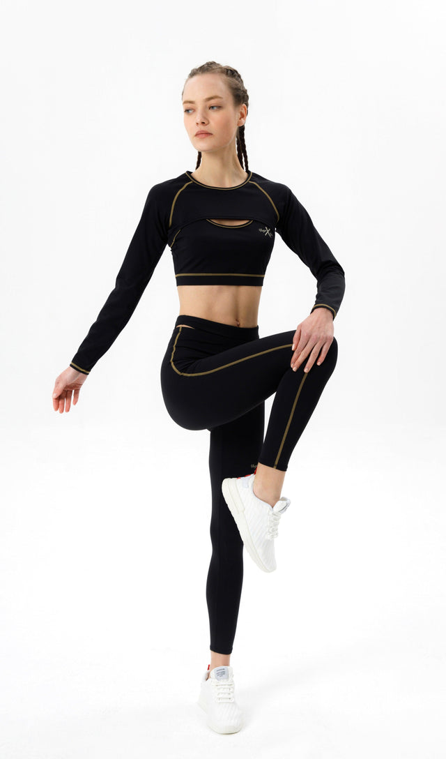 LIMITED EDITION 2 IN 1 LONG SLEEVE SPORT BRA - SUPER X